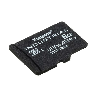KINGSTON Memóriakártya MicroSDHC 8GB Industrial C10 A1 pSLC Adapter nélkül