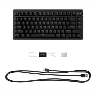 HP HYPERX vezetékes mechanikus gaming billentyűzet Alloy Rise 75  piros switch - amerikai lokalizáció