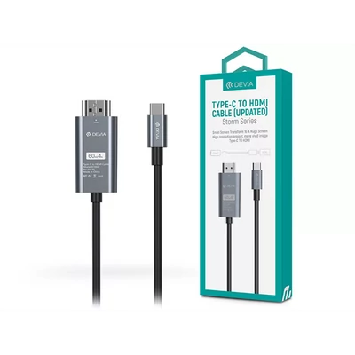 DEVIA ST399145 DEVIA USB TYPE-C - HDMI KÁBEL 2 M-ES VEZETÉKKEL