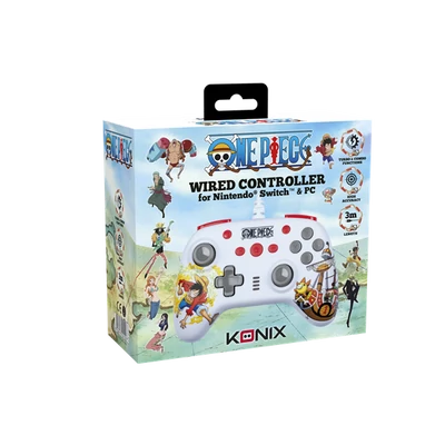 KONIX - ONE PIECE Nintendo Switch/PC Kompatibilis Vezetékes kontroller, Fehér