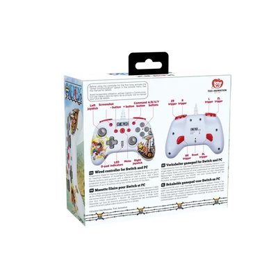 KONIX - ONE PIECE Nintendo Switch/PC Kompatibilis Vezetékes kontroller, Fehér