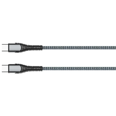 COLORWAY Kábel, Type-C - Type-C (PD Fast Charging 65W) 3.0A 1m gray (CW-CBPDCC040-GR)