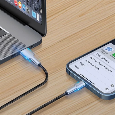 COLORWAY Kábel, USB - Apple Lightning (head metal) 2.4A 1m black (CW-CBUL046-BK)