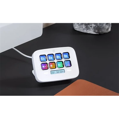 CORSAIR ELGATO STREAM DECK NEO, 8 Testreszabható LCD Billentyű, Testreszabható Infobar, LCD Érintőpanel, fehér