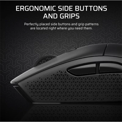 CORSAIR Vezeték Nélküli Egér Gaming, M55 Lightwight, 6 programozható gomb, Ultra-könnyű, 16000dpi, fekete