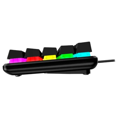 HP HYPERX vezetékes mechanikus gaming billentyűzet Alloy Origins 65 RGB türkiz switch - amerikai lokalizáció