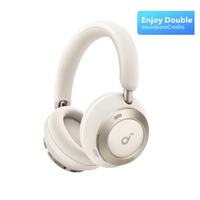 ANKER Vezeték Nélküli Fejhallgató, Soundcore Space One Pro, Összecsukható, Aktív Zajszűrő, cream white - A3062G21