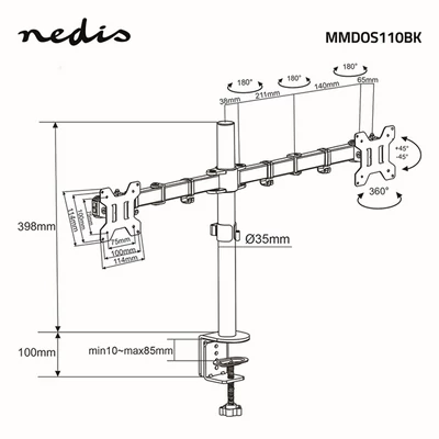 NEDIS MMDOS110BK 15