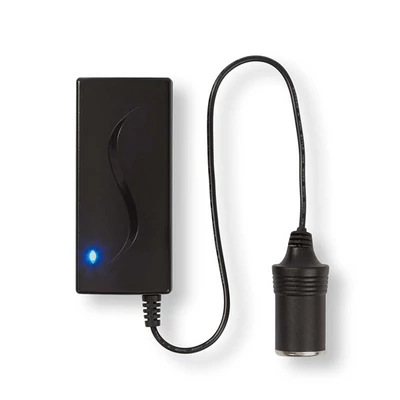 NEDIS POCO100 feszültségátalakító inverter, 60W, 12V, 5A, szivargyújtó kimenet, hálózati áramforrást alakít át 12 V-ra