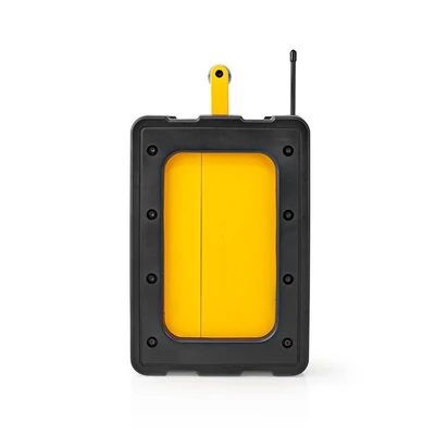 NEDIS RDFM3100YW hordozható FM rádió, bluetooth, rezgéscsillapítás, 15W, 20 FM állomás, 3,5 mm audióbemenet