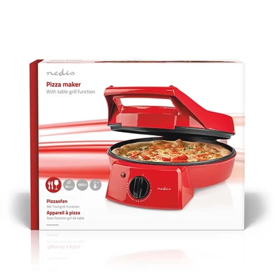 Nedis pizza- és grillsütő ,30 cm ,Állítható hőmérséklet-szabályozás ,1800 W