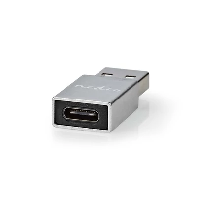 Nedis USB-A - USB-C adapter CCGB60925GY, USB3.2 dugó - USB-C aljzat, 5 Gbps