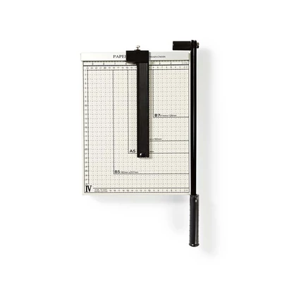Nedis papírvágó ,Maximális vágási méret: 210 x 297 mm ,Penge típusa: Fém ,Fém ,Fekete / Fehér