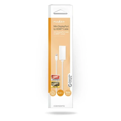 Nedis mini display port dugó - HDMI aljzat adapter, CCGB37650WT02