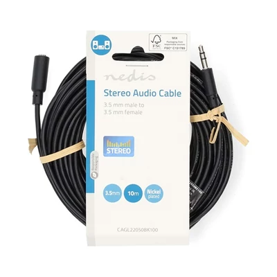 Nedis 3,5mm sztereo jack hosszabító kábel, 5m