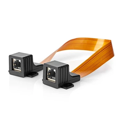 Nedis CCGB85901BK03 ablakátvezető kábel, UTP, RJ45 (8P8C) Nő, 0,30 m,  Lakás,  PVC,  Narancs