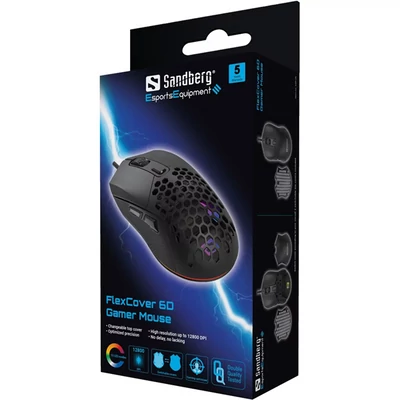 SANDBERG FlexCover 6D Gamer Egér