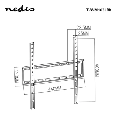 NEDIS TVWM1031BK fali tartó 23 - 55 