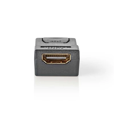 Nedis Display port dugó CCGB37915BK, HDMI kimenet 1080p@60Hz Nikkelezett Egyenes Kerek ABS Fekete