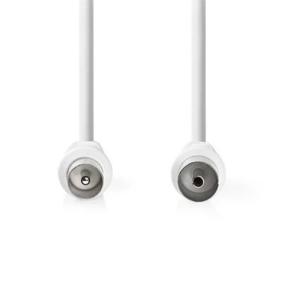 Nedis CSGL40000WT15 koax kábel, IEC (koaxiális) dugó IEC (koaxiális) hüvely Nikkelezett 90 dB 75 Ohm Dupla árny. 150m