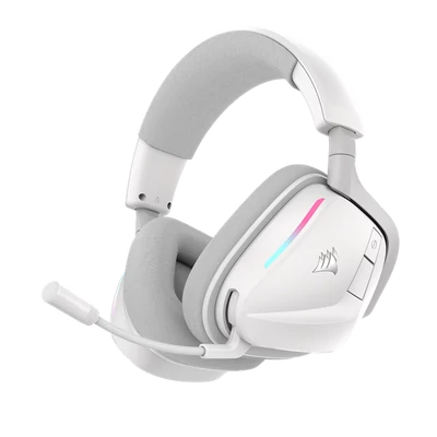 CORSAIR Vezeték Nélküli Headset, VOID v2 Wireless Gaming Headset, Dolby Atmos, fehér