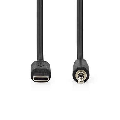 Nedis CCGL65950BK10 USB-C USB dugó | 3,5 mm jack dugó | 1,00 m