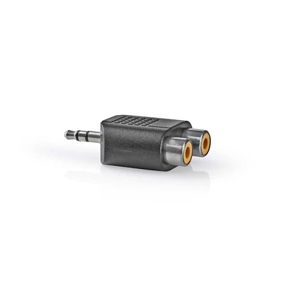 Nedis CAGB22940BK 3,5mm sztereo jack dugó - 2x RCA aljzat
