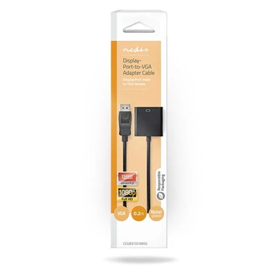 Nedis display port dugó - HDMI aljzat adapter, CCCGB37351BK02