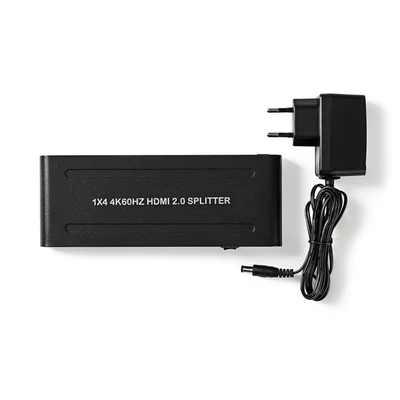 Nedis HDMI splitter, 1 x HDMI be - 4 x HDMI ki, 4K@60Hz, VSPL3474AT