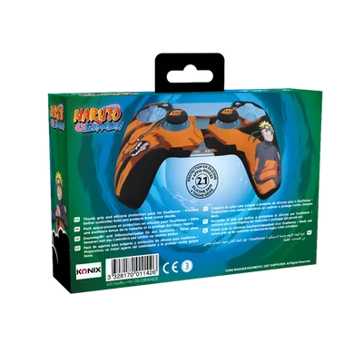 KONIX - NARUTO PS5 Dualsense kontroller Védőkészlet, Fekete