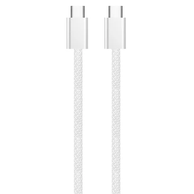 COLORWAY Kábel Type-C CW-CBPDCC061-GR, fonott pamut, PD Fast Charging 60W, 3,0A 1M szürke