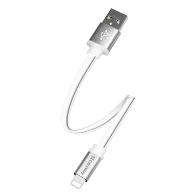COLORWAY Kábel, USB dugasz CW-CBUM-LM25W, Lightning dugó 25 CM fehér
