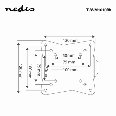 Nedis TVWM1010BK LCD TV / monitor fali tartó konzol, 13-27