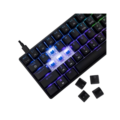 WHITE SHARK GK-004121B/BL-US SHINOBI-2/B-BL-US mech. bill. 61 kék gomb,fekete,angol
