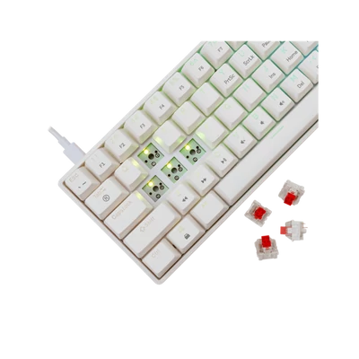WHITE SHARK GK-004211W/R-US SHINOBI-2/W-R-US mech. bill. 61 piros gomb,fekete,angol