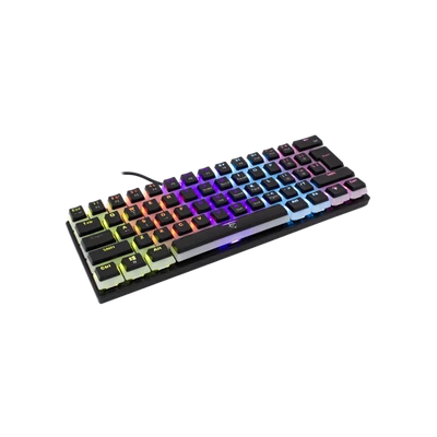 WHITE SHARK GK-2202-2B/BL-US ASHIKO-2/B/BL-US fekete mech.bill. angol, 61 kék kapcs.