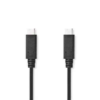 Nedis CCGL64750BK10 USB C - USB-C kábel, USB3.2 Gen 2, 240W, 20 Gbps, hossz 1m