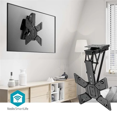 Nedis TVCM5850BK motoros mennyezeti / plafon TV / monitor állvány / tartó konzol, 23-65