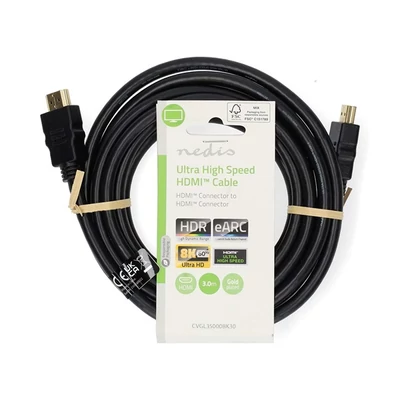 Nedis CVGL35000BK30 ultra HDMI 2.1 kábel, 8K@60Hz | 48 Gbps | 3 m