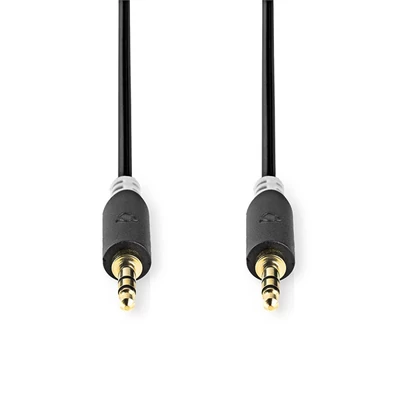Nedis CABW22000AT100 sztereo audió kábel 3,5mm sztereo jack dugó - dugó,  aranyozott,  10 m