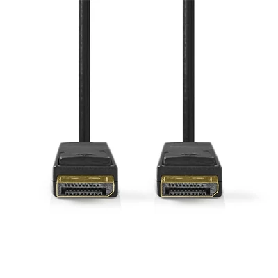 Nedis CCGB37014BK20 DisplayPort 1.4 kábel, display port dugó - display port dugó, 8K@60Hz, 2m