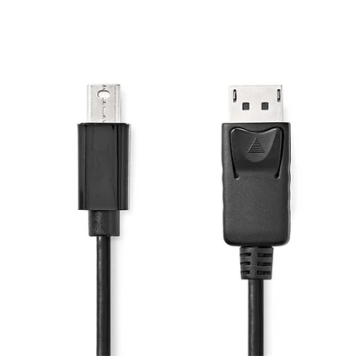 Nedis CCGL37400BK20 mini Displayport1.2 kábel, Display port dugó, 21.6 Gbps, 2m