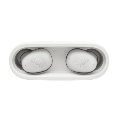 JBL Wave Buds 2 Bluetooth fülhallgató, aktív zajszűrő, mélyhang kiemelés,  IP 54 por és vízálló, 4  mikrofon, fehér