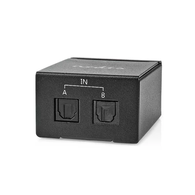 Nedis ASWI2512BK digitális audio kapcsoló 2x Toslink