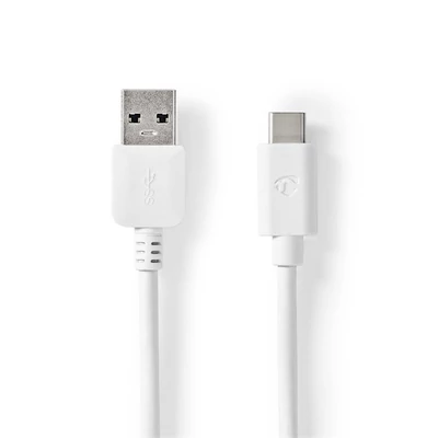 Nedis CCGW61600WT10 USB 3.2 Gen 1, USB-A dugó - USB-C (USB C) dugó kábel, 60W, 1m
