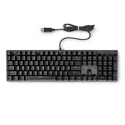 Nedis GKBDM110BKUS gamer billentyűzet, USB,Mechanikus gombok | LED | QWERTY | Amerikai kiosztás
