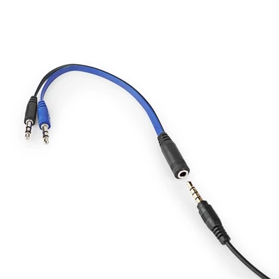 Nedis GCK51110BKUS gamer 5 az 1-ben készlet, Angol Billentyűzet, Headset, Egér, Egérpad és adapter kábel, QWERTY