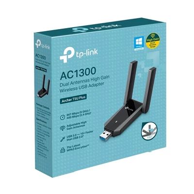 TP-LINK Wireless Adapter USB Dual Band AC1300, ARCHER T5U PLUS