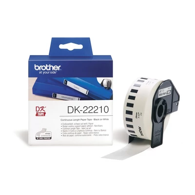 Brother DK-22210 29 mm x 30,48 m öntapadós papírszalag tekercsben