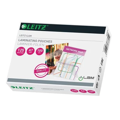 Meleglamináló fólia, 125 mikron, A7, fényes, LEITZ 